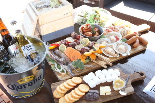 BBQ+ヒノキ香る蒸し籠鍋